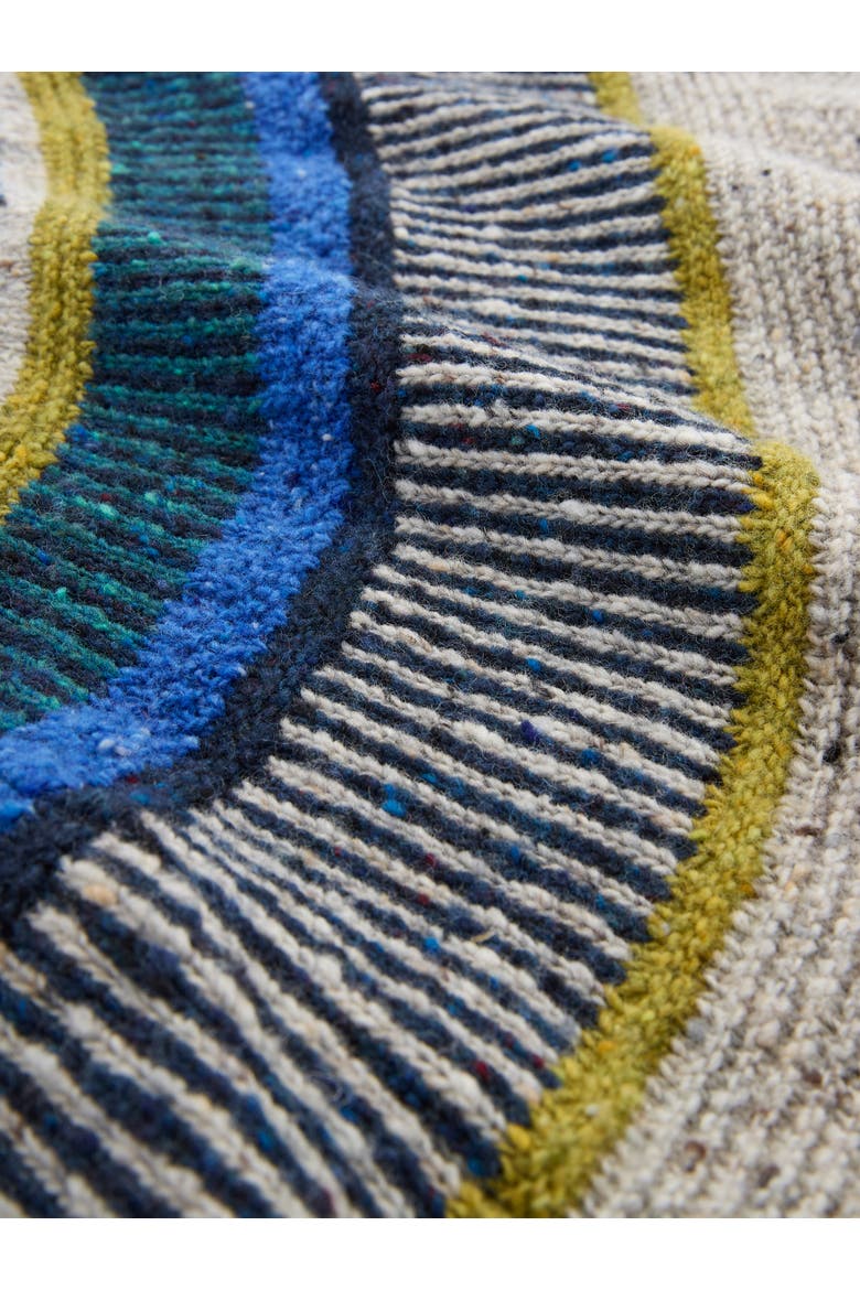 Statement Donegal Wool Sweater, Alternate, color, OATMEAL FLECK / ICELANDIC