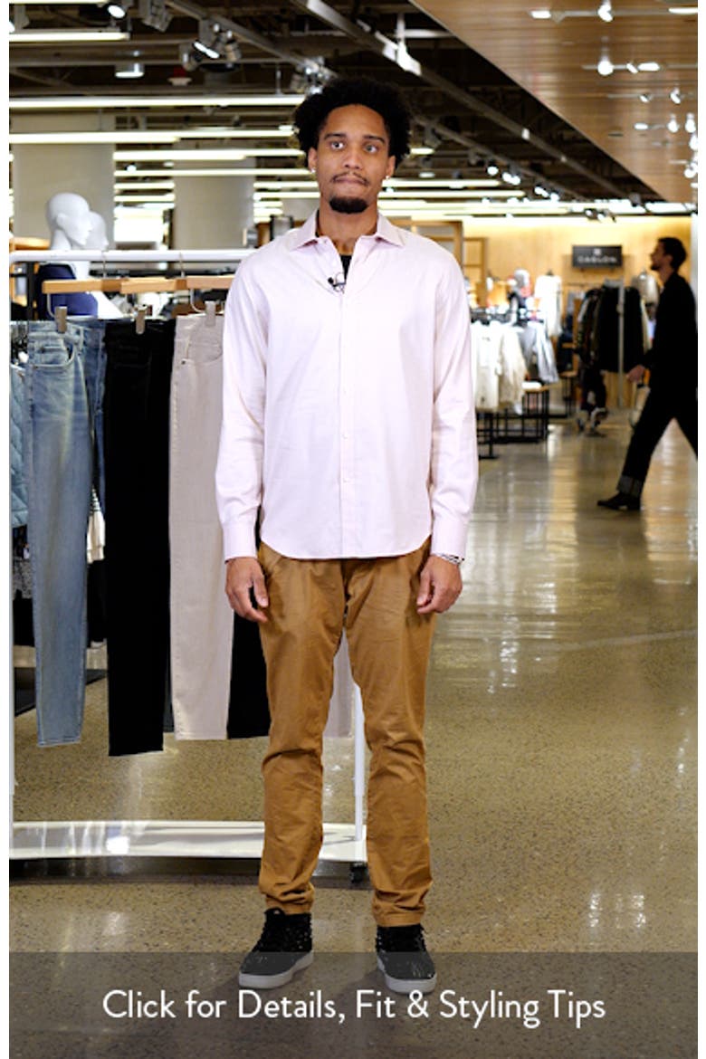 Axel Shaped Fit Jacquard Button-Up Shirt video