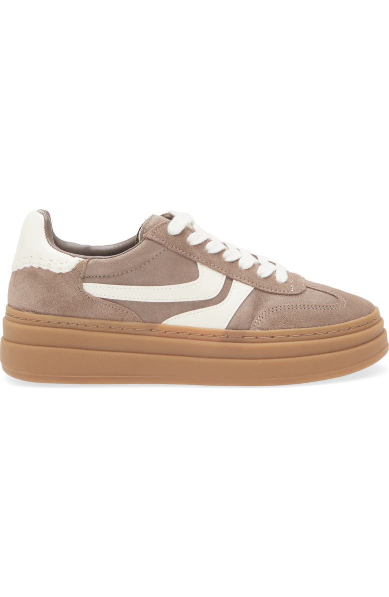 Steve Madden Dodge Platform Sneaker, Alternate, color, Taupe Suede