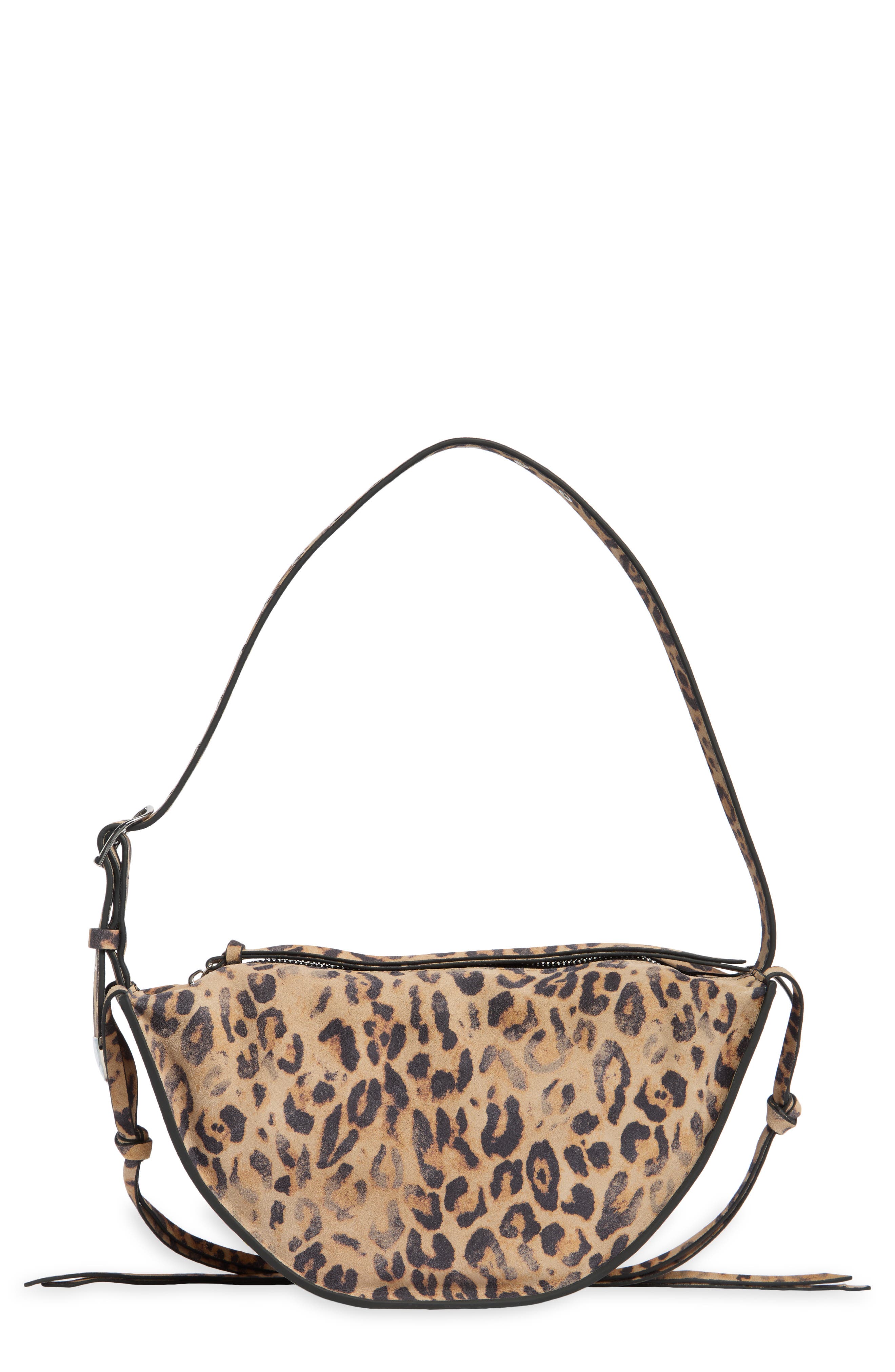 Steve Madden Suede Half Moon Crossbody Bag