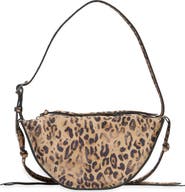 Steve Madden Suede Half Moon Crossbody Bag