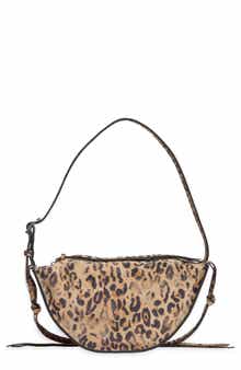 Steve Madden Suede Half Moon Crossbody Bag
