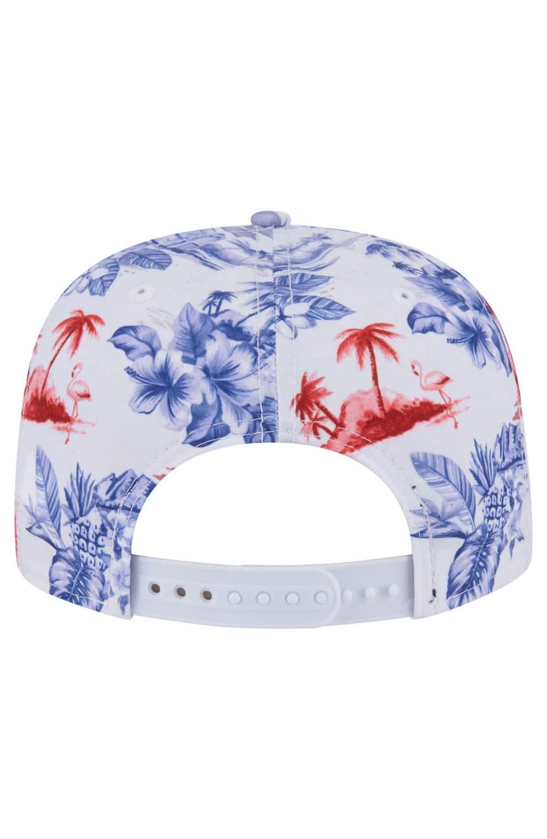 New Era Men's New Era White Atlanta Braves Printed Island Golfer Snapback Hat, Alternate, color, 