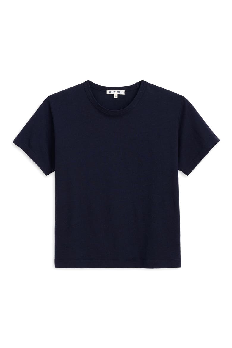 Garcon Linen Blend T-Shirt, Alternate, color, DARK NAVY