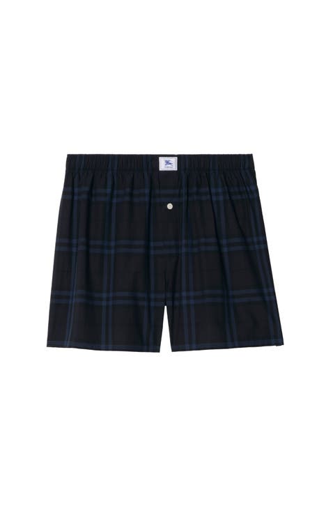 Check Cotton Boxer Shorts