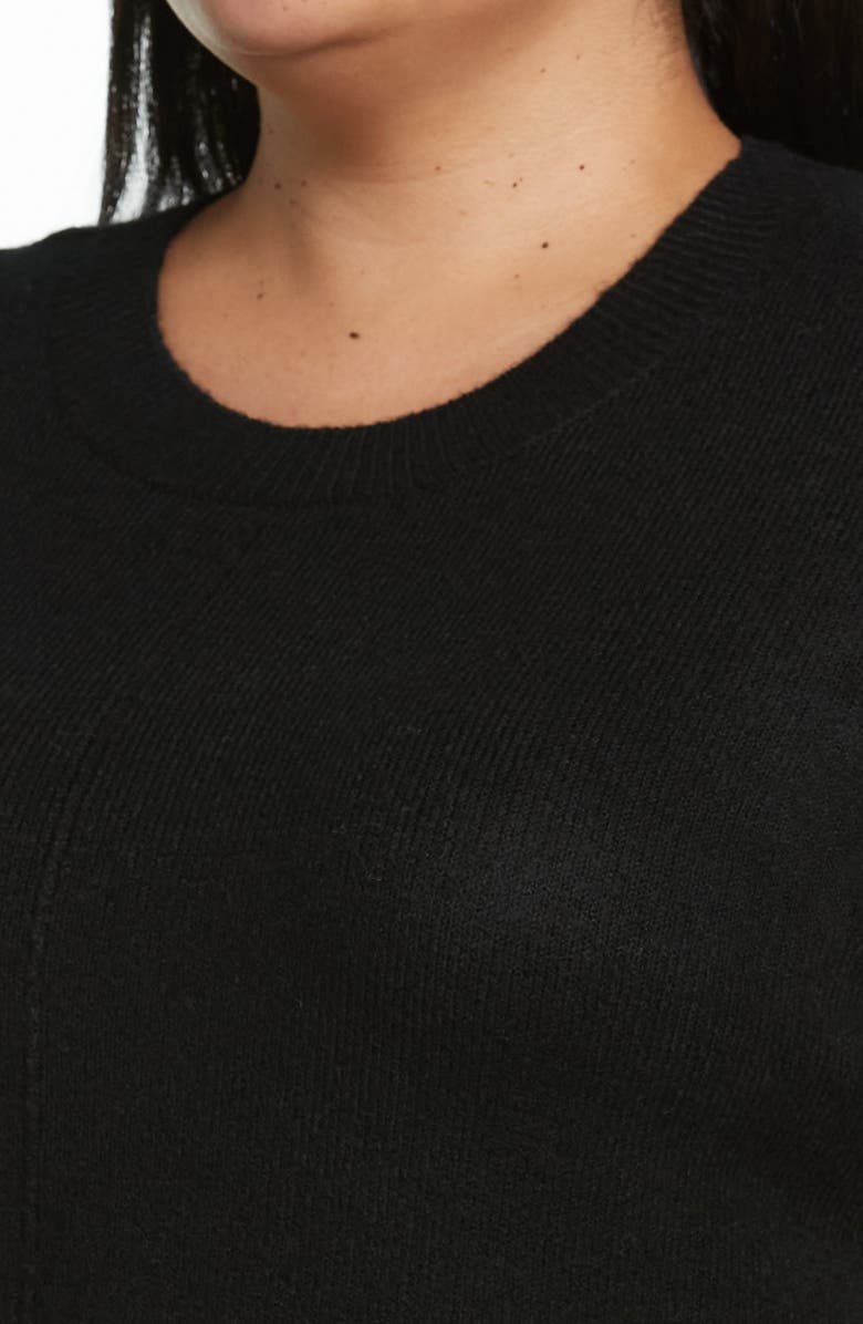 Vince Camuto Crewneck Sweater, Alternate, color, Rich Black