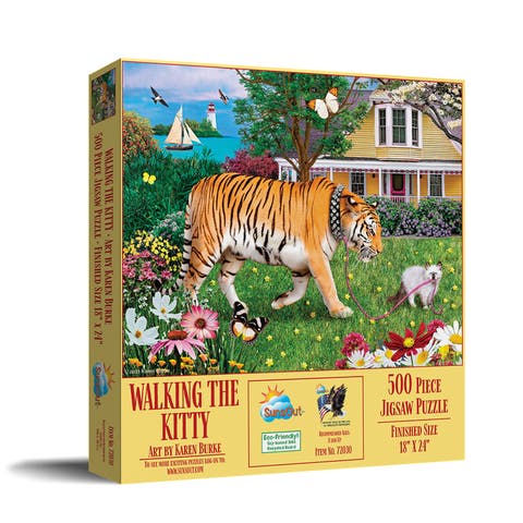 Walking the Kitty 500 piece Jigsaw Puzzle for Adults