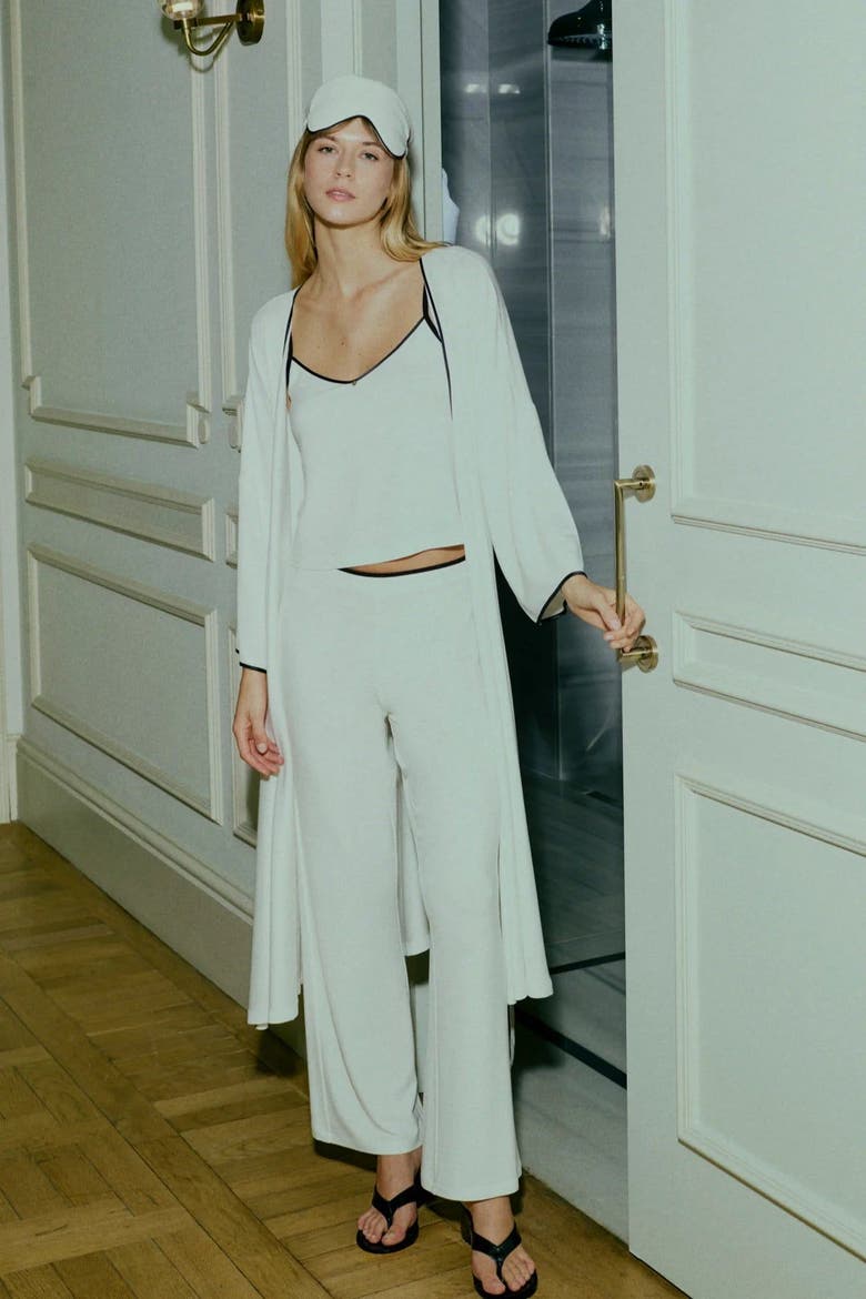 Monroe Soft Robe White, Alternate, color, White