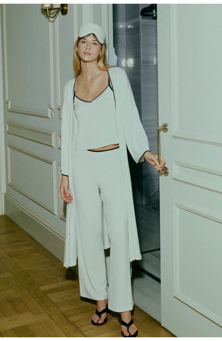 House Of Silk Monroe Soft Strap Set and Eye Mask, Alternate, color, White