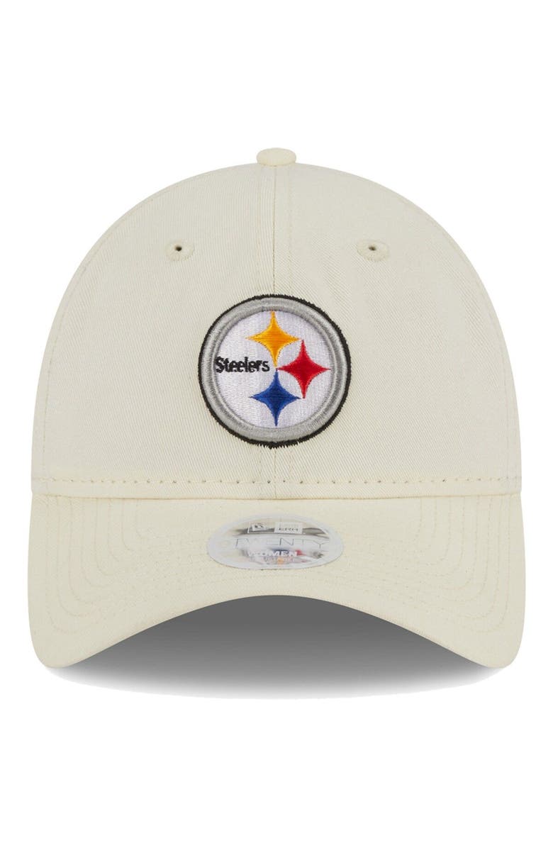 New Era Women's New Era Cream Pittsburgh Steelers Core Classic 2.0 Adjustable Hat, Alternate, color, 