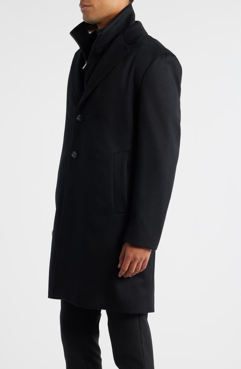 BOSS Jared 3-in-1 Coat with Removable Bib, Alternate, color, Black