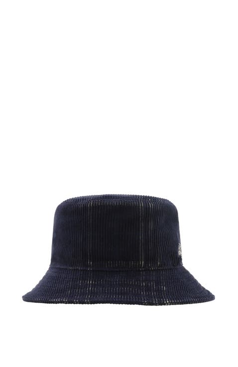 Check Corduroy Bucket Hat