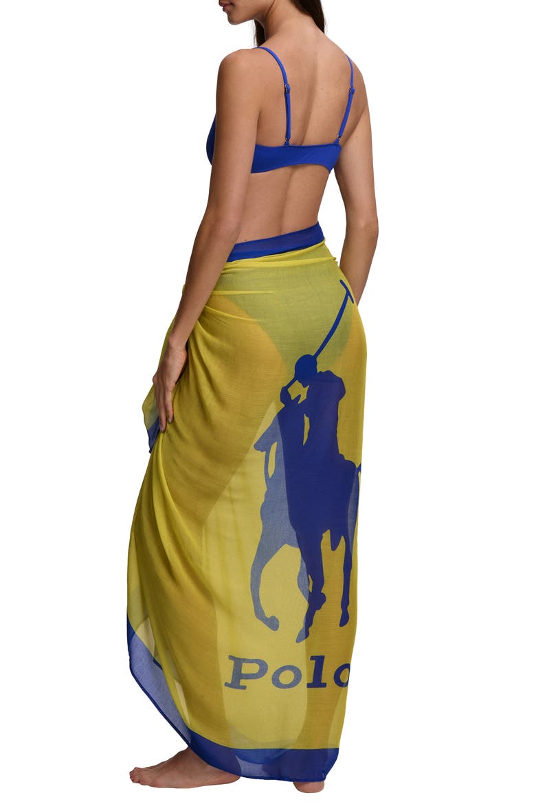 Pony Cover-Up Pareo, Alternate, color, YELLOW