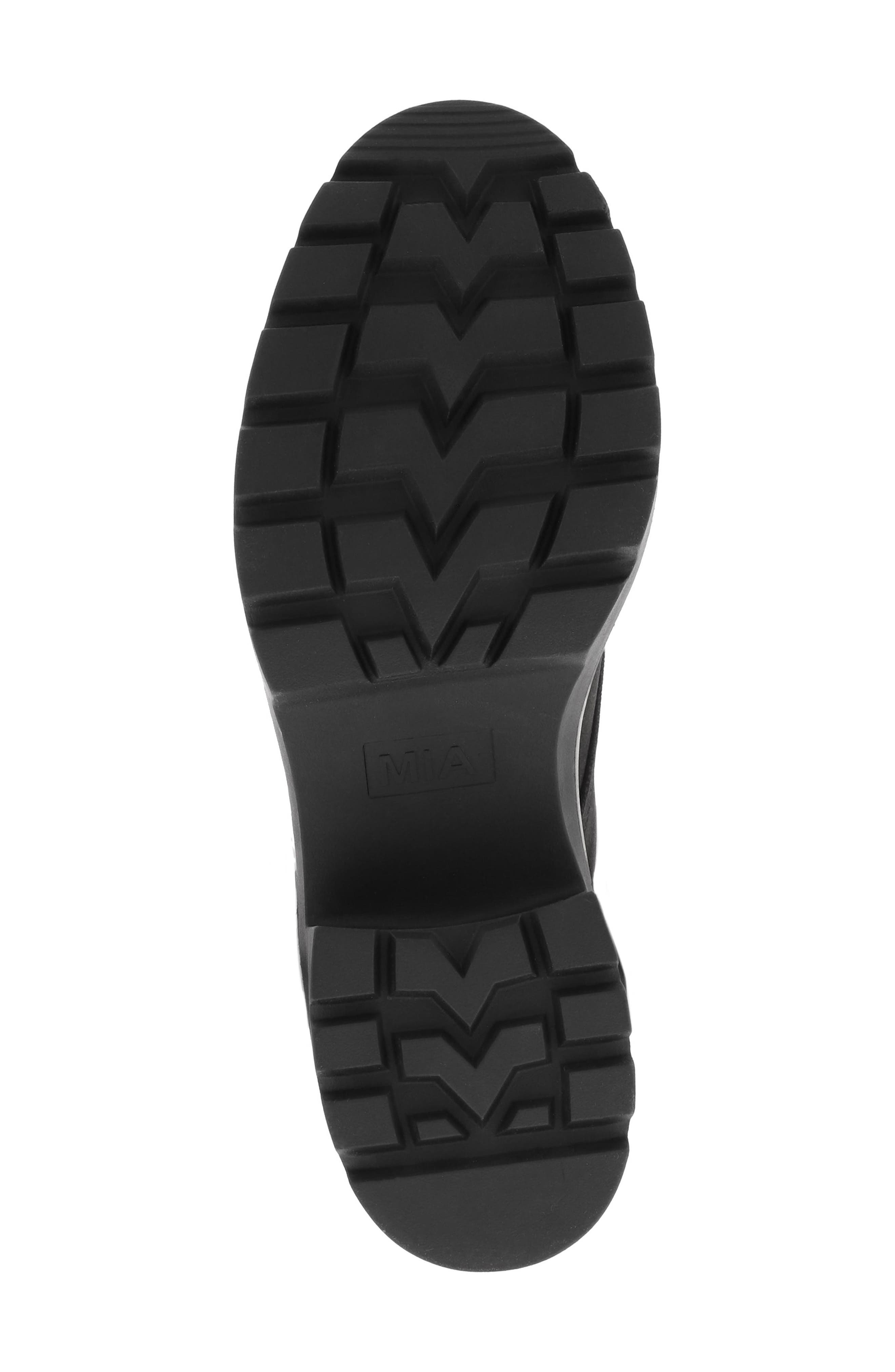 MIA Kynlee Lace-Up Bootie, Alternate, color, Black Brush