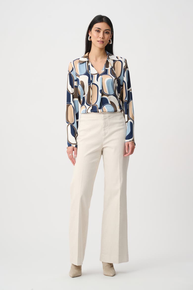 Stretch Denim High-Rise Wide Leg Jeans, Alternate, color, Birch
