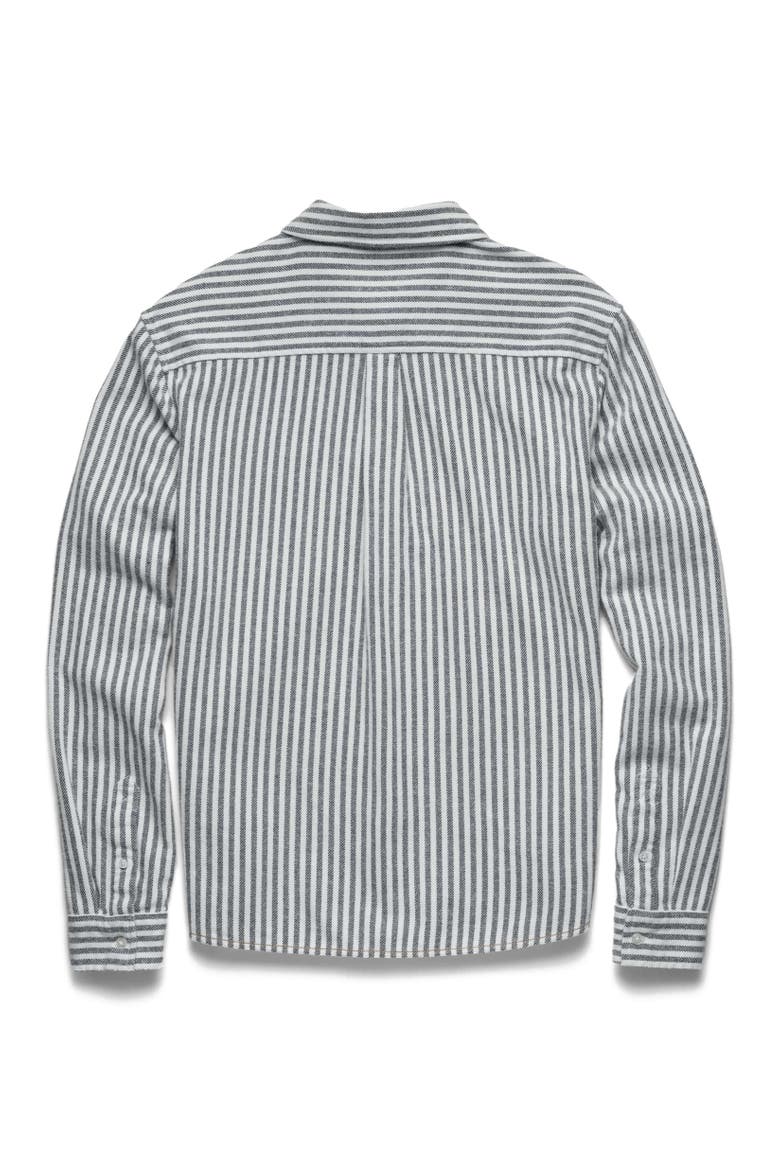 Brian Twill Stripe Shirt, Alternate, color, Navy