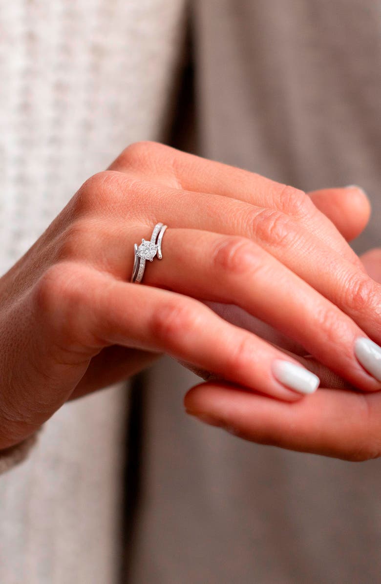 DELMAR Diamond Floral Ring - 0.18ct., Alternate, color, 