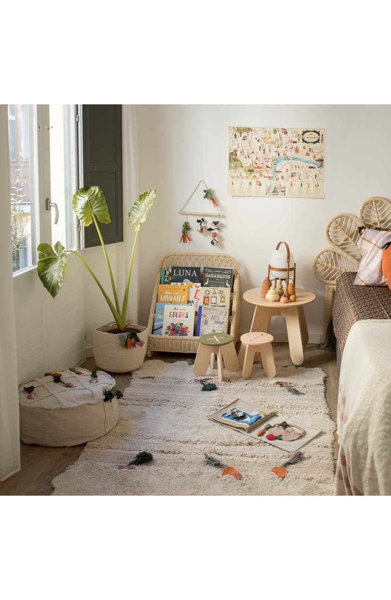 Lorena Canals Pouf Tic-Tac-Toe, Alternate, color, Multicolor