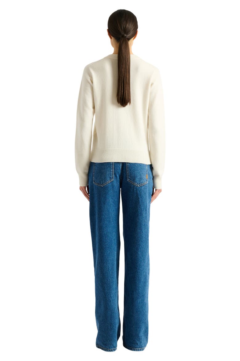 Eco-cashmere cardigan, Alternate, color, white