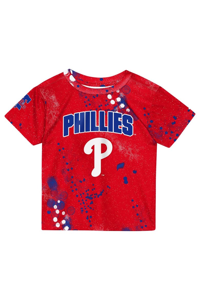 Toddler Outerstuff  Red Philadelphia Phillies Pinch Hitter T-Shirt & Shorts Set, Alternate, color, Red