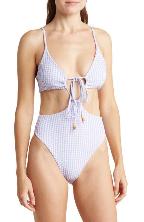 Gingham Gorgeous Entero Bikini Bottoms