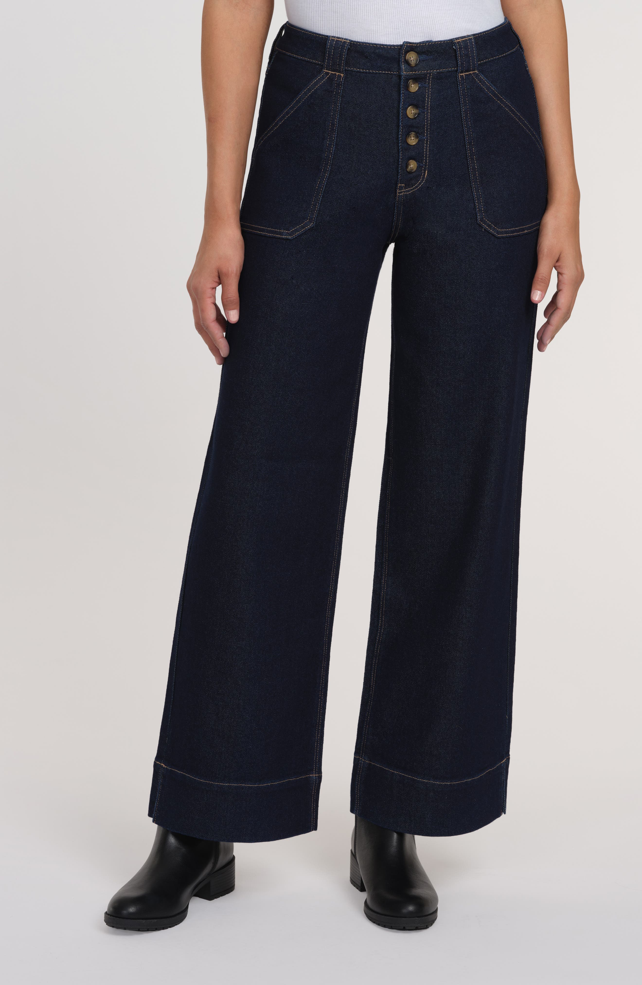 Sanctuary Denim Ekara Slim Wide Leg Jeans