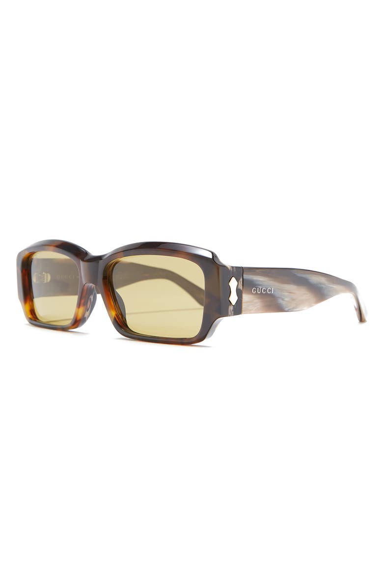 Gucci 59mm Rectangle Sunglasses, Alternate, color,
