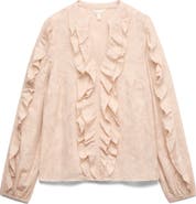 PER UNA BY M&S Jacquard Frill Blouse