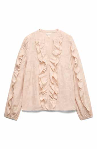 Jacquard Frill Blouse