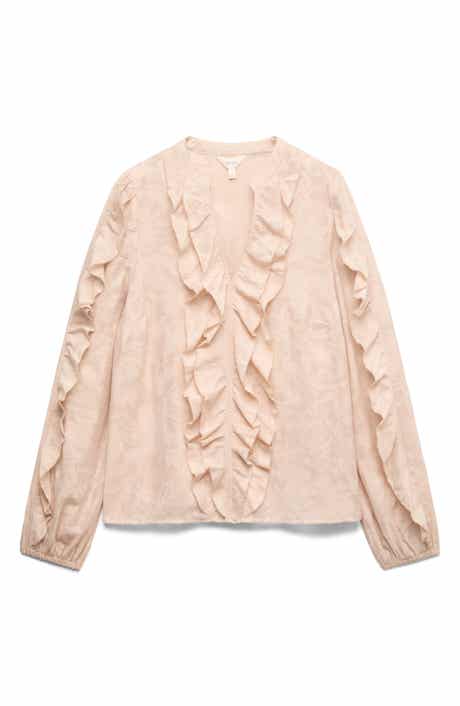 Jacquard Frill Blouse