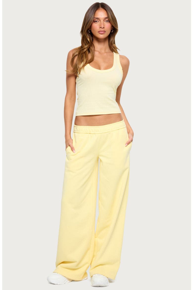 Janele Ribbed Tank Top, Alternate, color, YELLOW