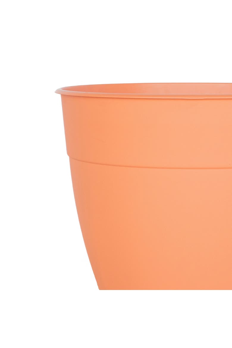 12 Inch Dayton Planter With Saucer Tray, Alternate, color, Orange