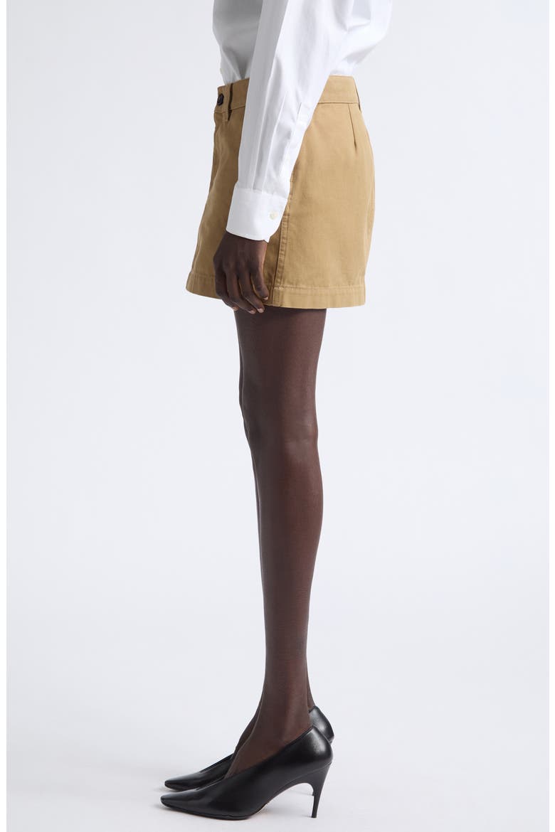 Cotton Canvas Miniskirt, Alternate, color, 9501 BEIGE