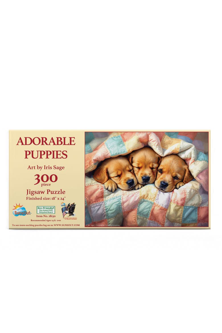 Adorable Puppies 300 piece Jigsaw Puzzle for Adults, Alternate, color, Multicolor