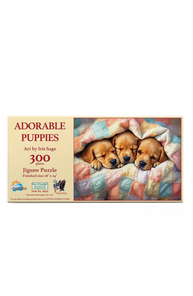 Sunsout Adorable Puppies 300 piece Jigsaw Puzzle for Adults, Alternate, color, Multicolor