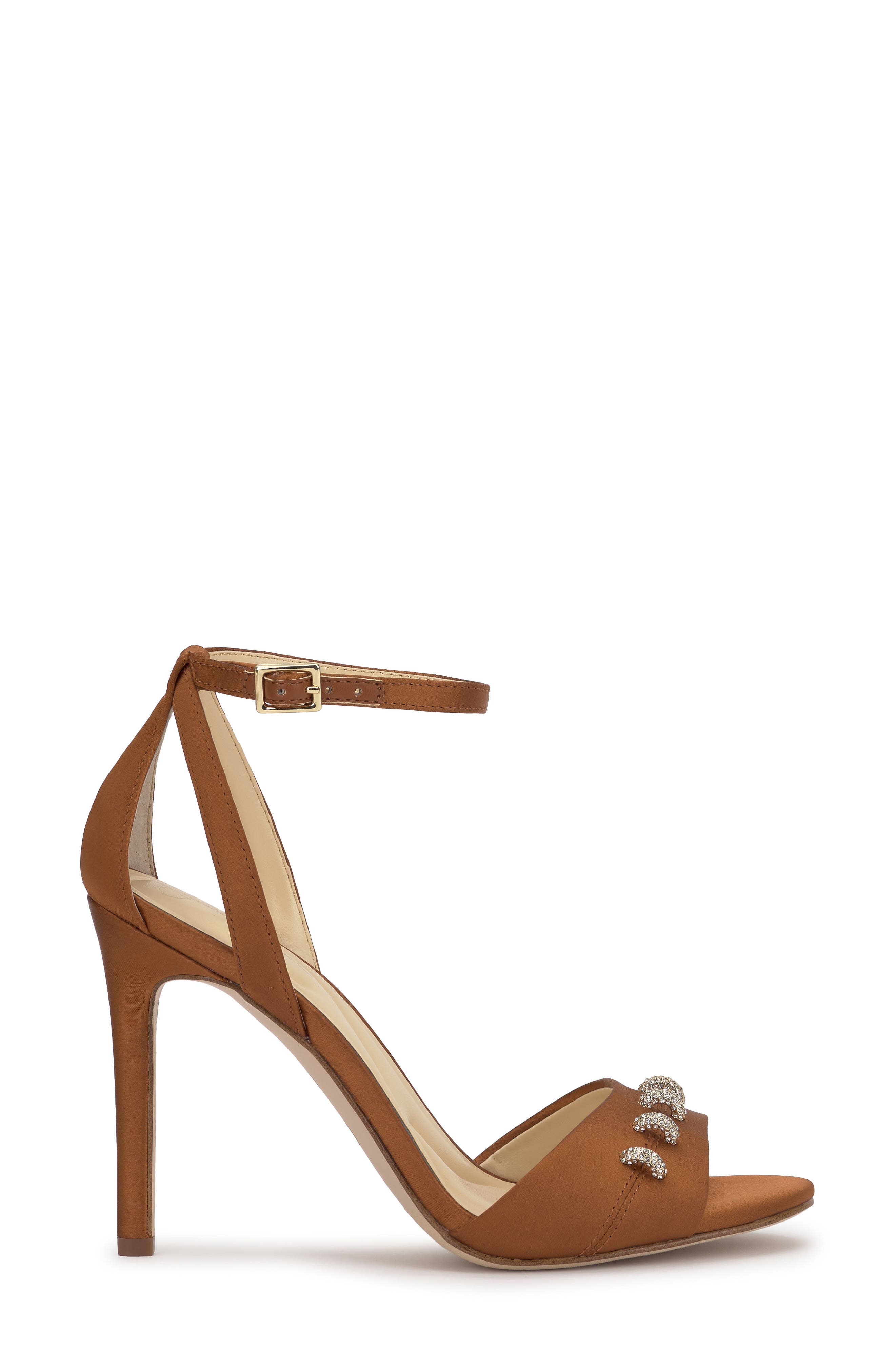 Jessica Simpson Juminee Ankle Strap Sandal, Alternate, color, Golden Copper Matte Satin