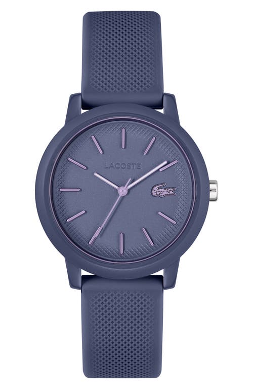 Lacoste L.12.12 Silicone Strap Watch, 36mm In Purple
