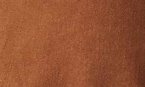 Levi's High Rise Baggy Cotton Linen Shorts In Sorrel Horse