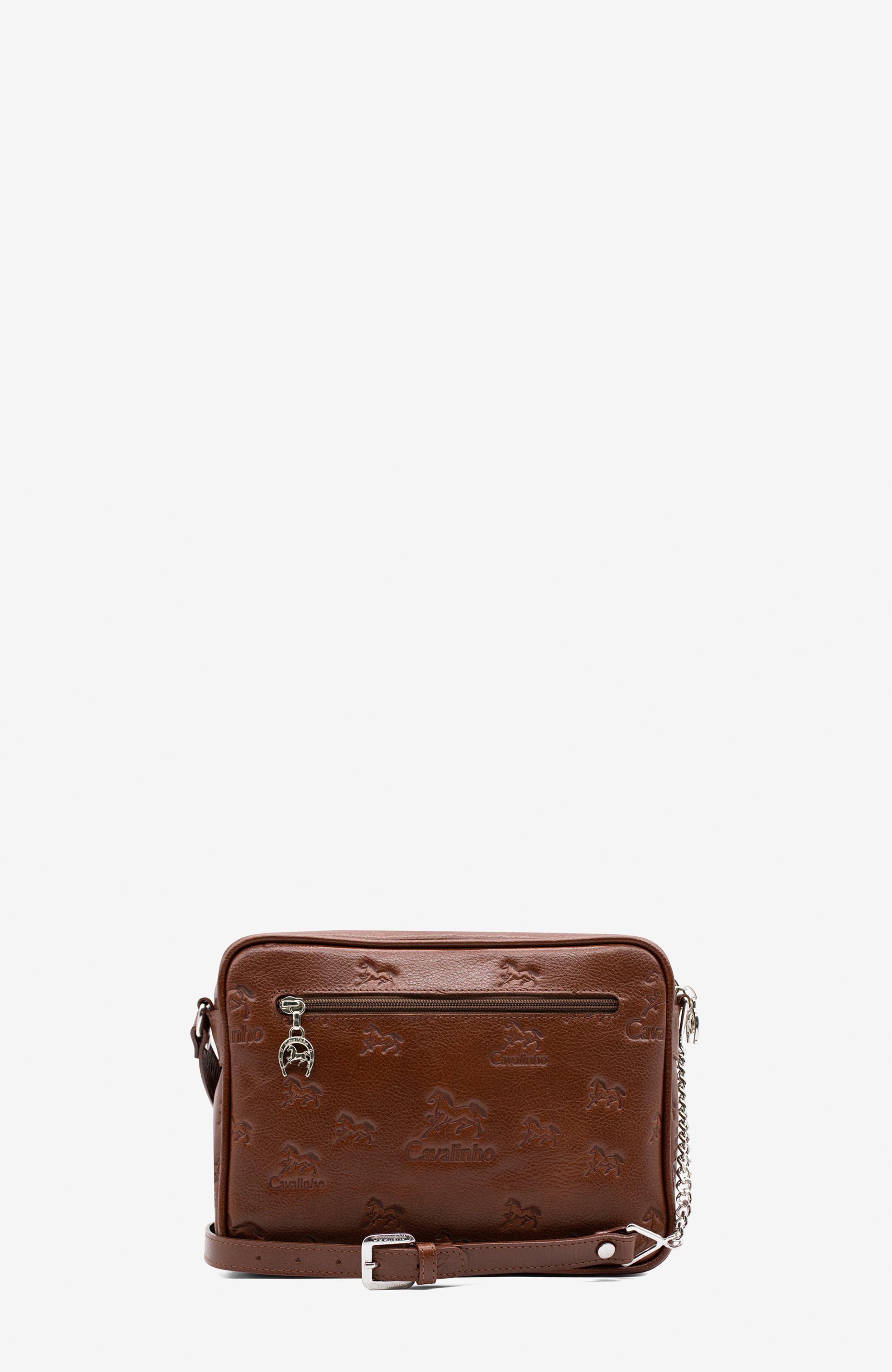 Cavalo Lusitano 251 Embossed Leather Crossbody Bag, Alternate, color, Camel Brown