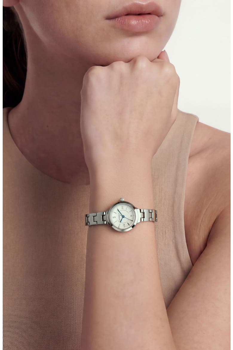 Florence Bracelet Watch, 24mm, Alternate, color, SILVER/ WHITE