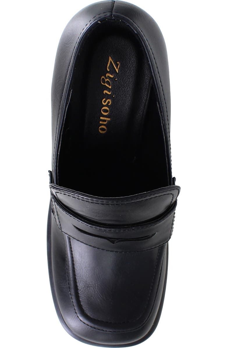 ZIGIny Shandra Heeled Loafer, Alternate, color, Black