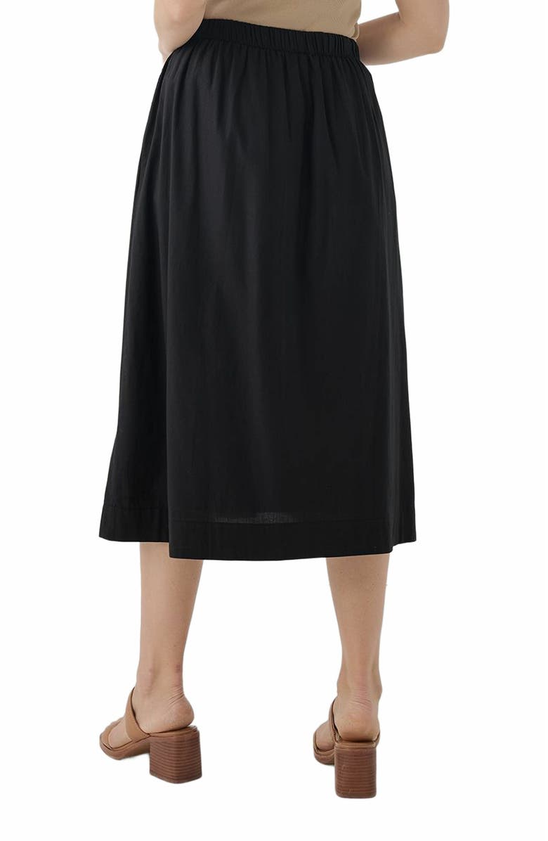 Pact Organic Cotton Sunset Lightweight Cotton Button Skirt, Alternate, color,