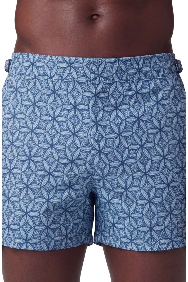 Tribal Mens Swim Tailored Short, Alternate, color, TRIBAL BLUE