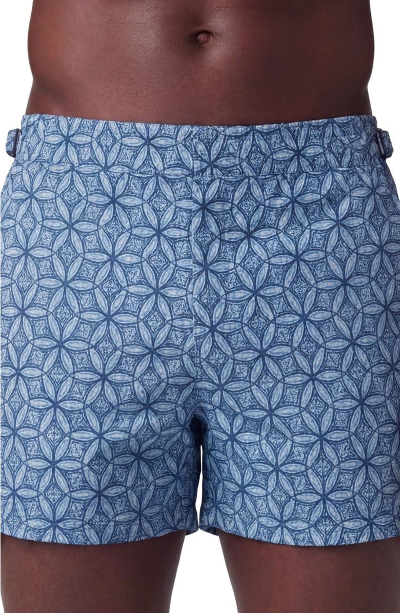 Lords of Harlech Tribal Mens Swim Tailored Short, Alternate, color, Tribal Blue