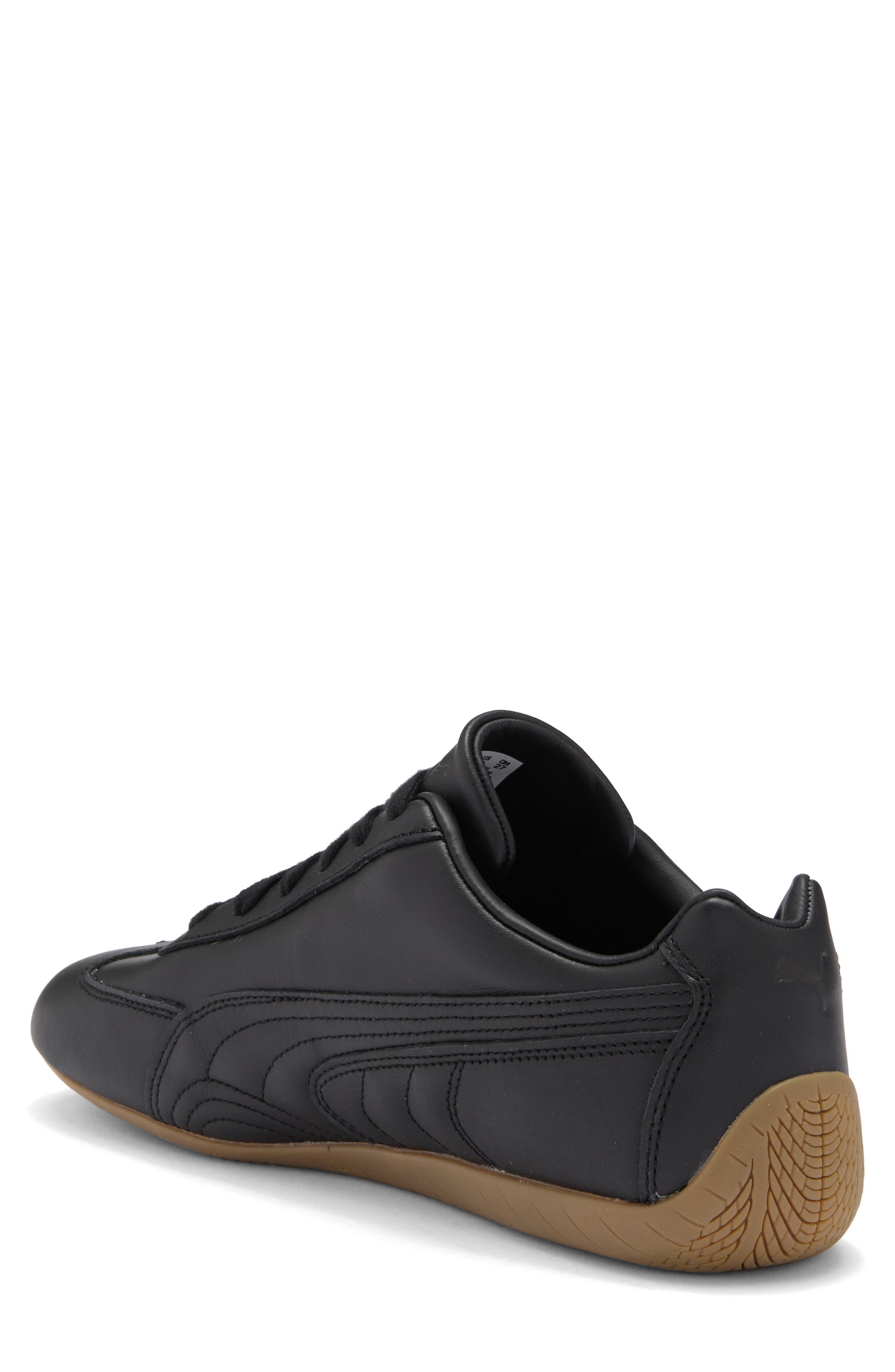 PUMA Speedcat Leather Sneaker, Alternate, color, Puma Black