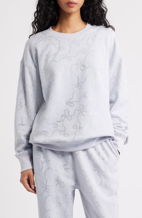 Karabeth Embellished Bow Sweatshirt