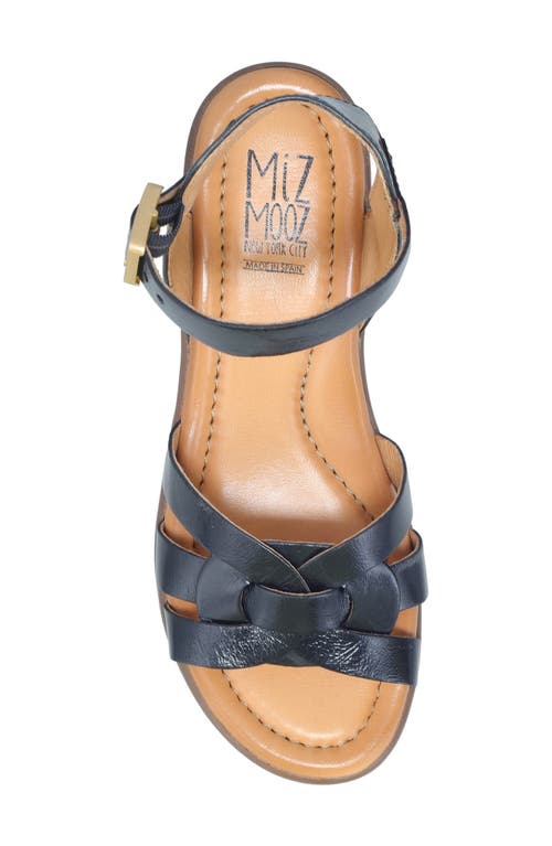 Miz Mooz Ozzie Platform Wedge Sandal In Black