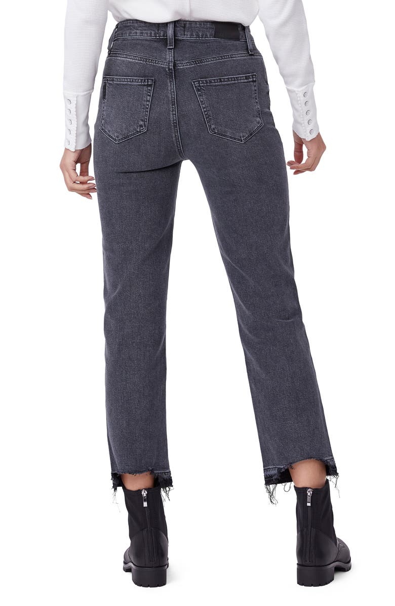 PAIGE Sarah Release Bitten Hem Ankle Straight Leg Jeans, Alternate, color, 