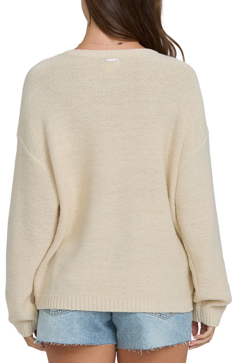 Billabong Soft Wave Sweater, Alternate, color, White Cap