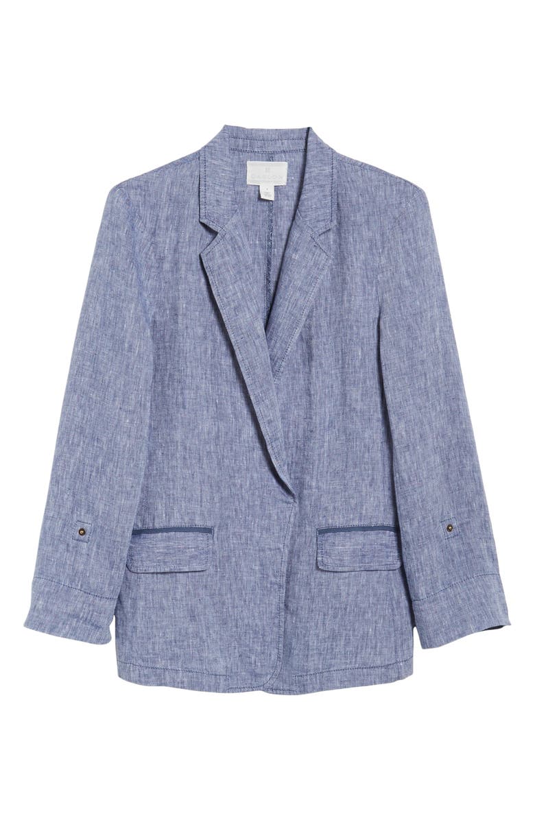 Caslon<sup>®</sup> Linen Boyfriend Blazer, Alternate, color, 